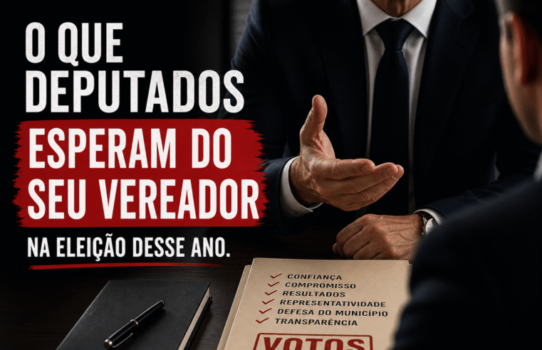 O que o deputado espera do seu vereador nessa eleição