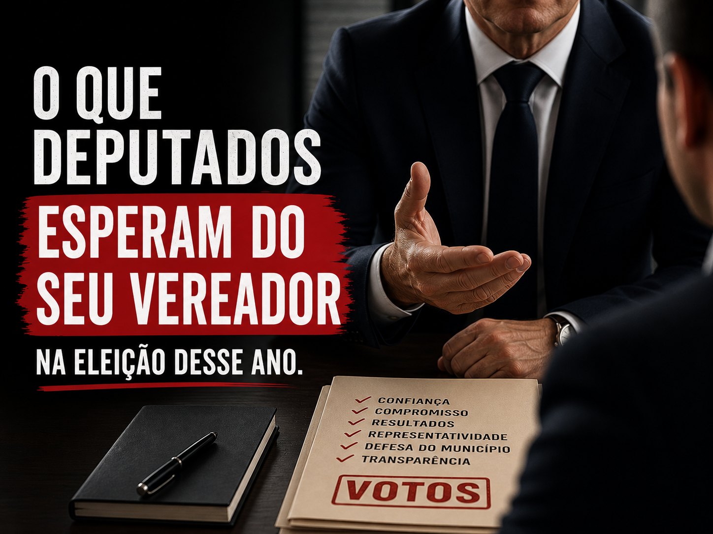 O que o deputado espera do seu vereador nessa eleição